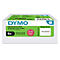 Eine Verpackung mit DYMO-Etiketten, Text in Deutsch und Französisch. Es gibt eine Etikette mit der Aufschrift "Dekorationen".