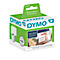 White and green Dymo label box with text: 54 mm x 70 mm, Decorations, 1x320 Labels.