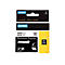 Dymo Industrie Etikettenband, schwarz auf transparent, 19 mm Breite, aus permanentem Polyester.