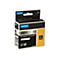 Dymo Industrie-Etikettenband, 12mm x 5,5m, schwarzer Druck auf metallischem Permanent-Polyester.