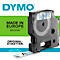 DYMO® Schriftbandkassette D1 43610, 6 mm breit, transparent/schwarz