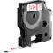 DYMO® Schriftbandkassette D1 45015,12 mm breit, weiss/rot