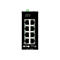 Eaton Tripp Lite series Unmanaged Industrial Gigabit Ethernet Switch 8-Port - 10/100/1000 Mbps, DIN Mount - Switch - unmanaged - 8 x 10/100/1000 - an DIN-Schiene montierbar