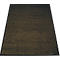 Brown carpet with a black border, photographed slightly diagonally from above.