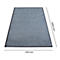 Felpudo gris con bordes negros, dimensiones etiquetadas: 1150 mm x 2400 mm.