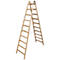 Échelle double à barreaux, bois, 2 x 10 barreaux