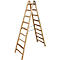 Échelle double à barreaux, bois, 2 x 9 barreaux