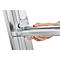 Echelle multi-usages Hailo S110 Pro, 2 parties, 2 x 12 barreaux, système de barreaux pivotants, compensation au sol, jusqu'à 150 kg, aluminium et plastique, argent