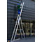 Échelle polyvalente Krause, en 3 parties, échelons T 80 mm et barreaux T 30 mm, traverse, TRBS 2121-2, avec 3 x 12 échelons, aluminium