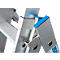 Échelle polyvalente Krause, en 3 parties, échelons T 80 mm et barreaux T 30 mm, traverse, TRBS 2121-2, avec 3 x 12 échelons, aluminium