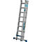 Échelle polyvalente Krause, en 3 parties, échelons T 80 mm et barreaux T 30 mm, traverse, TRBS 2121-2, avec 3 x 8 échelons, aluminium