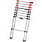 Échelle télescopique FlexLine Hailo, EN 131-6, hauteur ajustable, déverrouillable avec une seule main, jusqu'à 150 kg, 9 barreaux