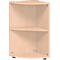 Eckabschlussregal PALENQUE, 2 OH, B 400 x T 400 x H 752 mm, Buche