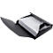 Eckspanner FolderSys JUMBO, A4, B 240 x H 320 mm, 3 Innenklappen & Gummizug-Verschluss, Polypropylen, Stärke 0,42 mm, schwarz, 10 Stück