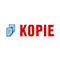 Logo with the word "KOPIE" in red, next to it two blue documents.