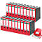 Economy set Leitz® map 1080, 80 mm, 20 stuks + gratis Leitz® punch NeXXt serie 5008, rood