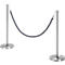 Economy set slagboompaal incl. badjas, Ø 280 x H 850 mm, roestvrij staal, 2 stuks + badjas met L 1,50 m, blauw
