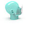 Écran facial bouche/nez, écran interchangeable, élastiques, blanc/transparent