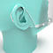 Écran facial bouche/nez, écran interchangeable, élastiques, blanc/transparent