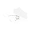 Écran facial bouche/nez, écran interchangeable, élastiques, blanc/transparent