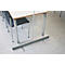 Écran transparent enroulable pour protection hygiénique, avec cassette en aluminium avec pieds, L 1000 x P 200 x H 2200 mm