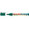 Grüner Edding 32 Flipchart Marker mit geöffneter Kappe. Beschriftung: "edding 32 flipchart marker", Ecoline Label und Recycling-Symbole.