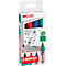 edding 363 Whiteboard Marker, farbsortiert, 4er Set, Keilspitze