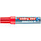 Een rode Edding 365 whiteboard marker, merknaam zichtbaar op de grijze pen body.