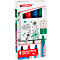 edding 380 Flipchart-Marker, Rundspitze, farbsortiert, 4er Set