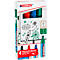 edding 383 Flipchart-Marker, Keilspitze, farbsortiert, 4er Set
