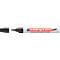 Close-up of a black Edding 8300 industry permanent marker. The pen has a black shaft and a black tip. The logo is visible.