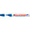 Close-up of a blue Edding permanent marker, partially open. The pen has "edding 8300" written on a red background.
