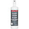 A white bottle of whiteboard cleaner from Edding. Printed texts in various languages.
