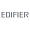 Grauer Schriftzug des Markennamens Edifier auf weißem Hintergrund.