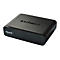 Schwarzer EDIMAX Gigabit-Switch. Oben steht EDIMAX, darunter 6 kleine LEDs.