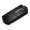 Schwarzer Edimax AC USB-WLAN-Adapter vor weißem Hintergrund.