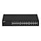 Schwarzer Edimax GS-1024 Netzwerk-Switch mit 24 Ports vor weißem Hintergrund.