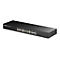 Schwarzer Edimax Gigabit Ethernet Switch mit 26 Ports vor weißem Hintergrund.