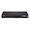 Edimax Pro GS-3008P Netzwerk-Switch mit acht Ports in schwarzem Gehäuse vor weißem Hintergrund.