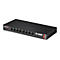 Schwarzer Edimax Pro GS-3008P Gigabit-Netzwerk-Switch mit acht Ports und LED-Anzeigen auf weißem Hintergrund.
