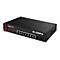 Schwarzer Edimax Pro GS-5208PLG Netzwerk-Switch mit acht LAN-Ports und zwei SFP-Anschlüssen vor weißem Hintergrund.