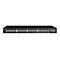 Schwarzer Edimax Netzwerk-Switch GS-5054LX mit 48 Anschlüssen und 4 SFP-Ports vor weißem Hintergrund.