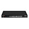 Schwarzer Edimax Pro Netzwerk-Switch IGS-5428PLC mit 24 Ethernet-Ports und 4 SFP-Steckplätzen.