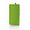 Étui rectangulaire en feutre vert pomme sur fond blanc.