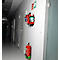 EHBO &amp; defibrillator wandtas, voor HeartSine defibrillators &amp; eerstehulpmaterialen, leeg, 8 opbergvakken, B 400 x D 250 x H 350 mm, rood