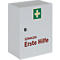EHBO-kast HEIDELBERG, plaatstaal, veiligheidsslot, B 362 x D 140 x H 302 mm, inhoud volgens DIN 13157, wit