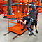 Eichinger-Industrie Arbeitskorb für Gabelstapler, für 2 Personen, Aufnahme auf breiter Seite, rutschsichere Plattform, Stahl, reinorange RAL 2004