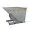 Eichinger-Industrie Kippbehälter, hohe Bauhöhe, 1000 l, bis 1500 kg, Abrollkufen, quer zur/in Fahrtrichtung kippbar, Stahl, feuerverzinkt