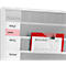 EICHNER besteletui Plus, met klittenbandsluiting en sleutelvak, voor DIN A4 documenten, rood, 10 stuks