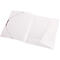 White open document folder with elastic band.